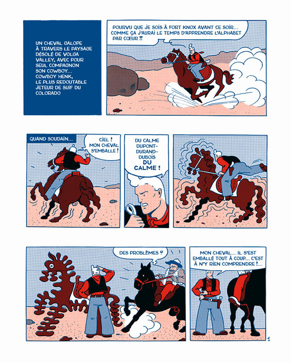 "Cowboy Henk et le gang des offreurs de chevaux" : un sommet drôle et absurde réédité par le Frémok