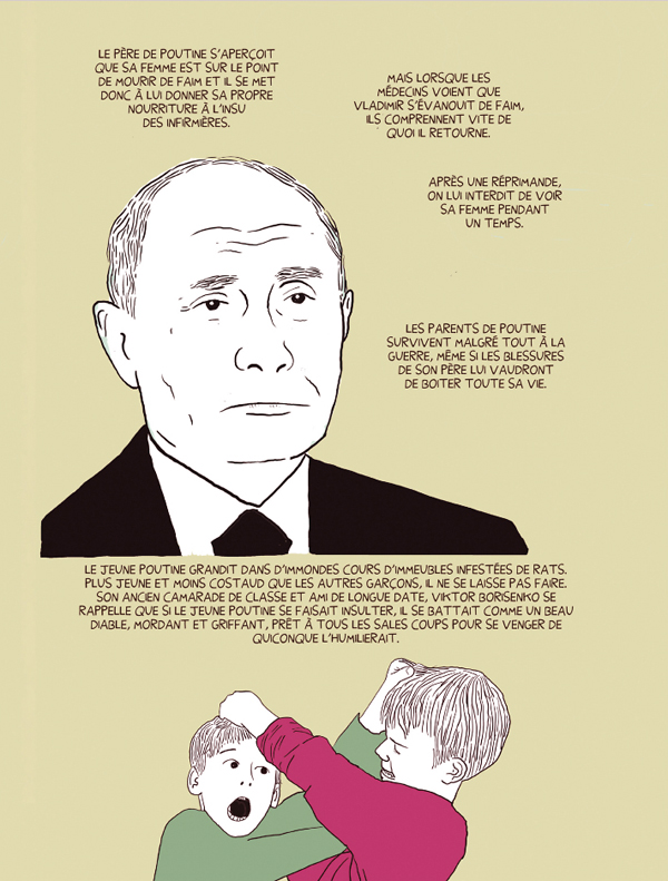 "Poutine, l'ascension d'un dictateur" : un portrait à charge par Darryl Cunningham