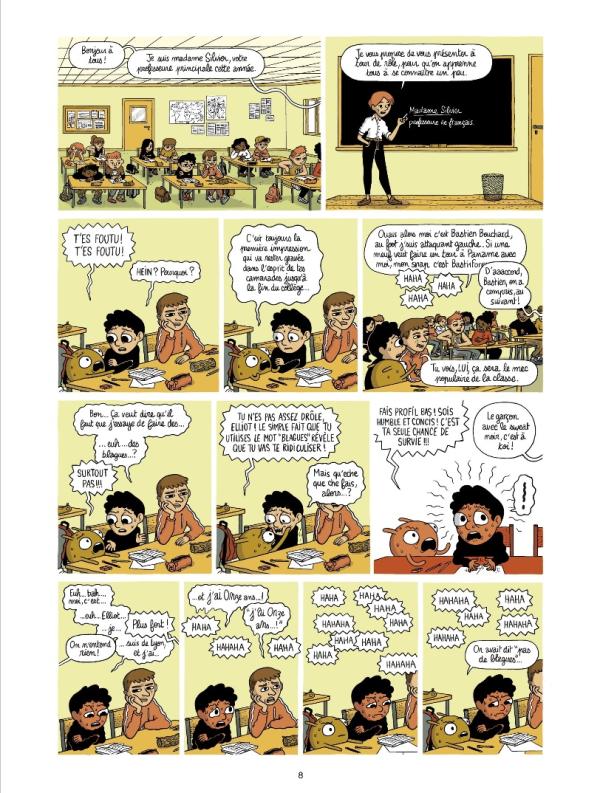 Elliot au collège T.1 - Par Théo Grosjean - Ed. Dupuis