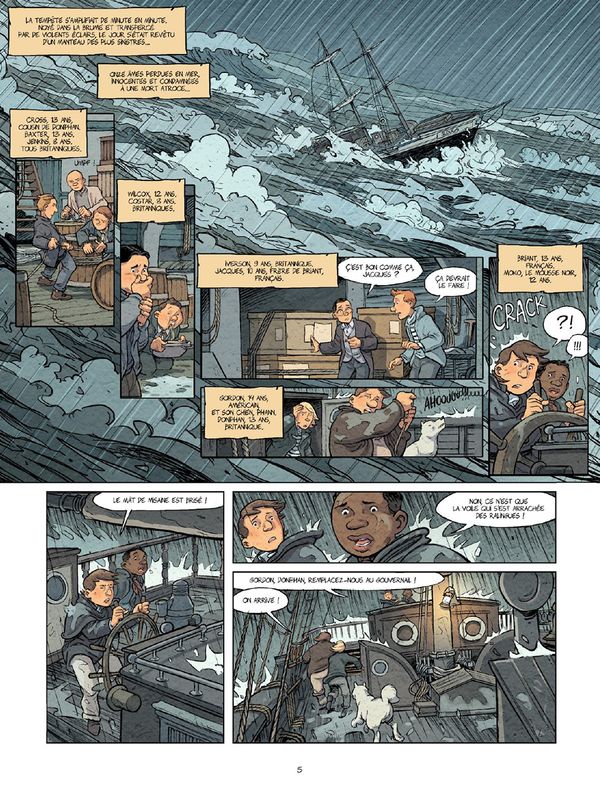 Deux ans de vacances T1 - Du Jules Verne en BD ? Encore ! - Par Frédéric Brrémaud, Philippe Chanoinat et Hamo – Vents d'Ouest