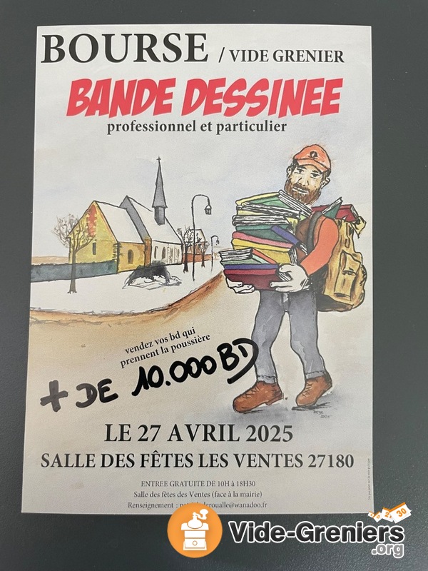 Bourse vide grenier bande dessinée (Les Ventes 27180, Normandie)