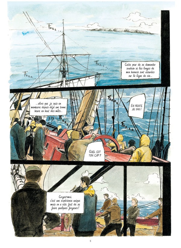 Une vie de gabier à bord de l'Hermione- Par Guillaume Taran - Editions Paquet