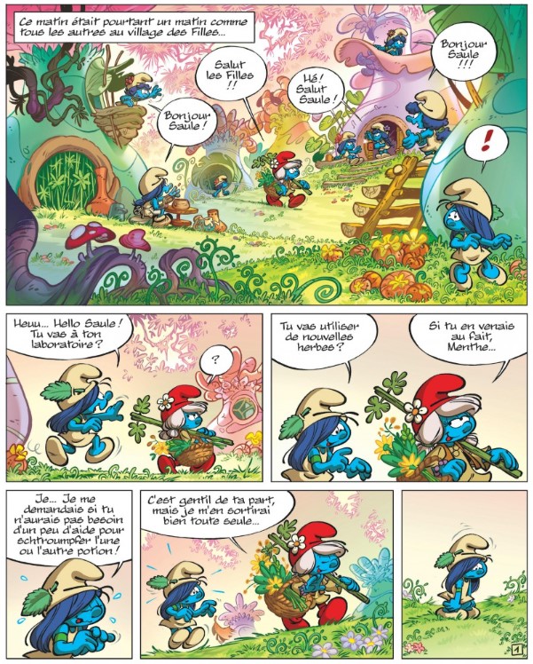 Les Schtroumpfs & le village des filles T. 5 : Le Bâton de Saule - Luc Parthoens, Thierry Culliford & Laurent Cagniat - Le Lombard