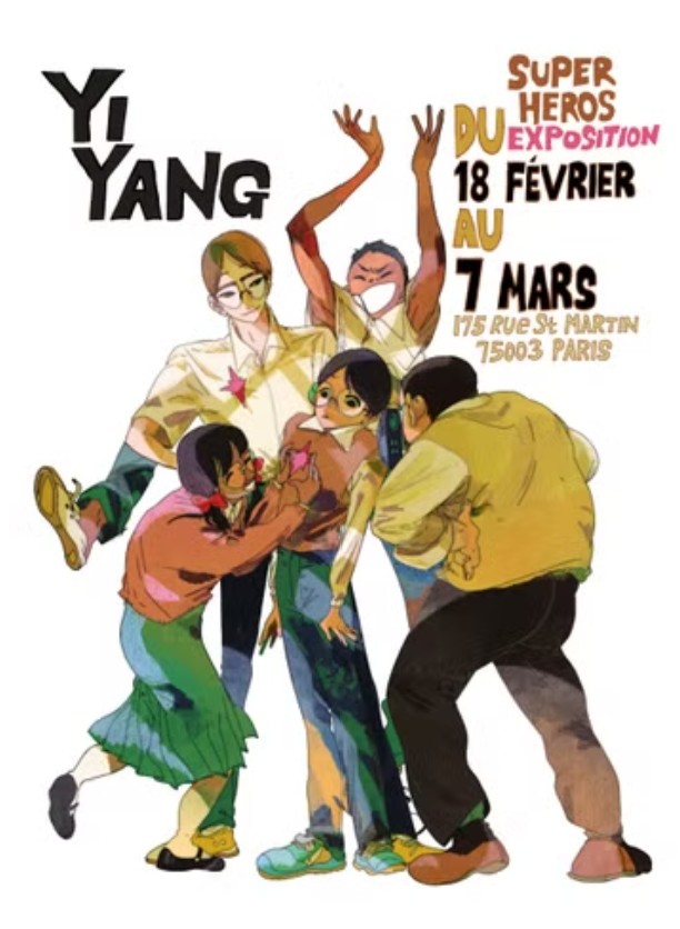 Exposition - Vente de planches originales de Yi Yang à la Librairie Super-Héros (Paris)