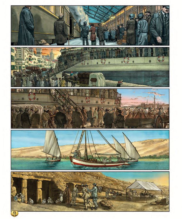 Toutankhamon, l'odyssée d'Howard Carter - Par Paul Marcel & Patrick Mallet - Ed. Les Arènes BD