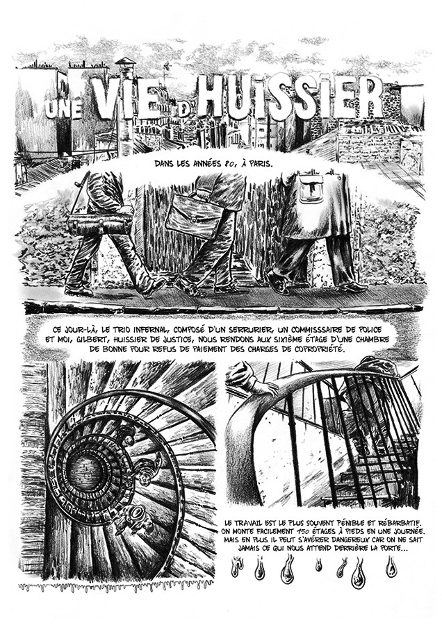 Une Vie d'huissier - Par Dav Guedin - Actes Sud BD