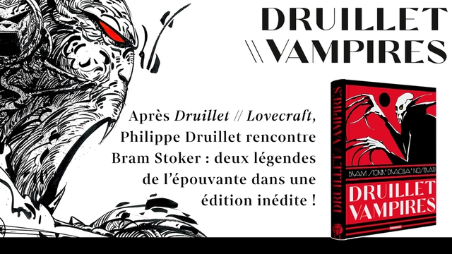Druillet, maître des ténèbres, signe son grand livre des vampires