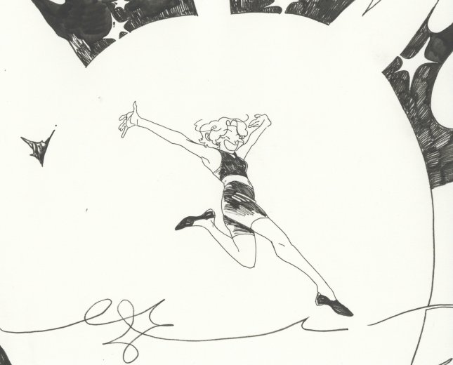 Exposition Anaïs Flogny ("Le jour du caillou", scénarisé par Vero Cazot)à la Galerie 9e Art (Paris)-