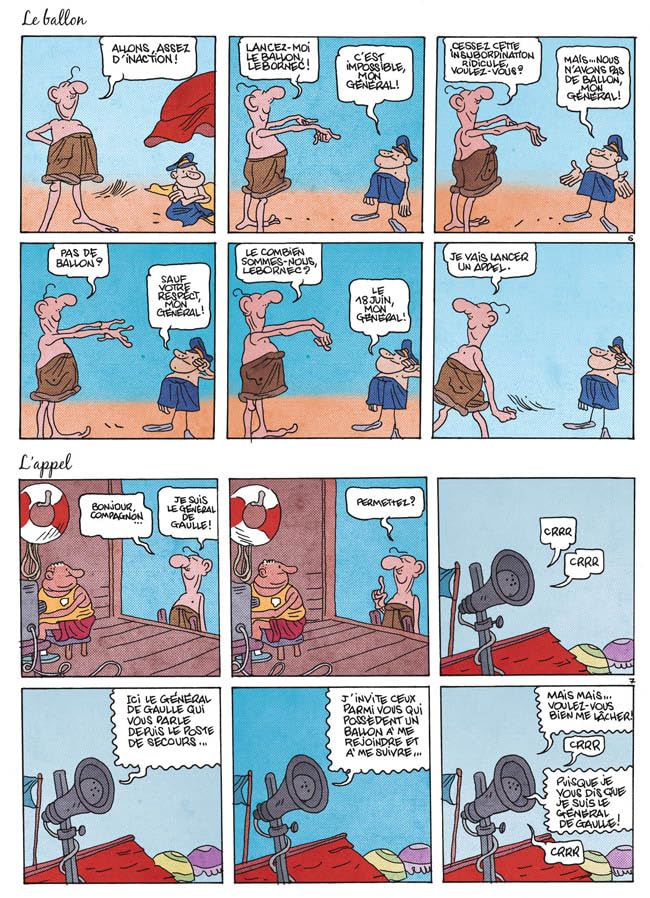 "de Gaulle à la plage" - Par Jean-Yves Ferri - Ed. Dargaud