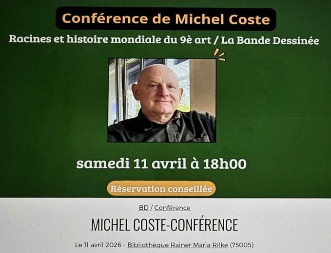 Conférence de Michel Coste à la Bibliothèque Rainer Maria Rilke (Paris 5e)