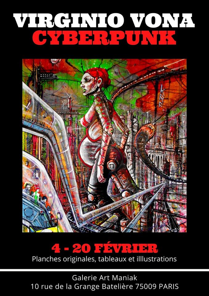 Virginio Vona dédicace à la Galerie Art Maniak (Paris)