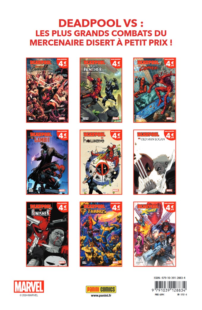 Un Été placé sous le signe de Deadpool pour Panini Comics