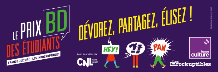 Le troisième prix des étudiants France Culture - Les Inrockuptibles récompense Mahi Grand pour sa BD : La Conférence.