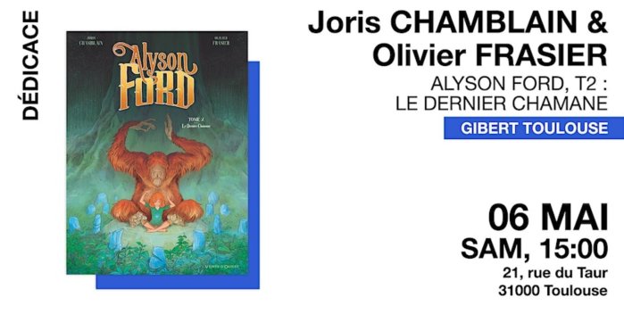 Gibert Toulouse reçoit Joris Chamblain et Olivier Frasier