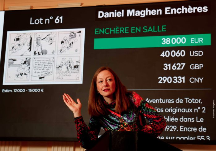Hergé, Bilal, Pratt, Moebius, Martin, Chaland… la 10e vente de Maghen Enchères réussit son pari !