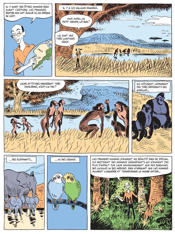 Un phénomène de librairie : la bande dessinée « Sapiens » 