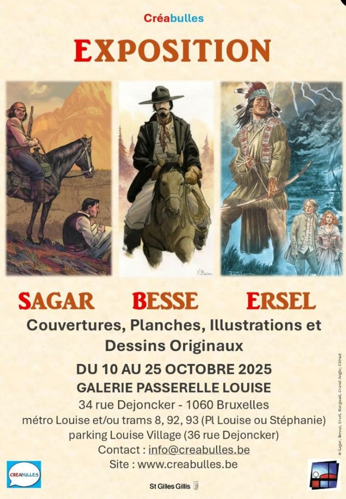 Western expo chez Créabulles (Bruxelles)