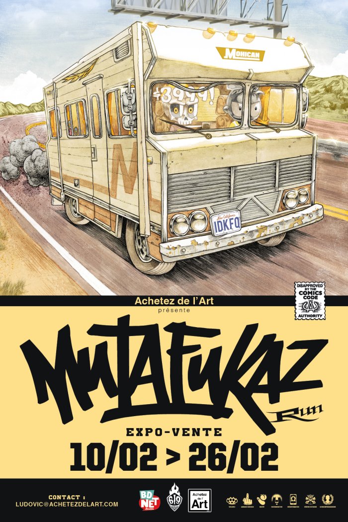 Exposition Mutafukaz à la galerie Achetez de l'art (Paris 11)