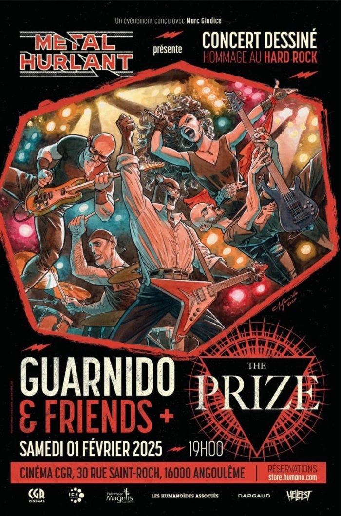Concert de Hard Rock : Juanjo Guarnido et Métal Hurlant font danser le festival d'Angoulême