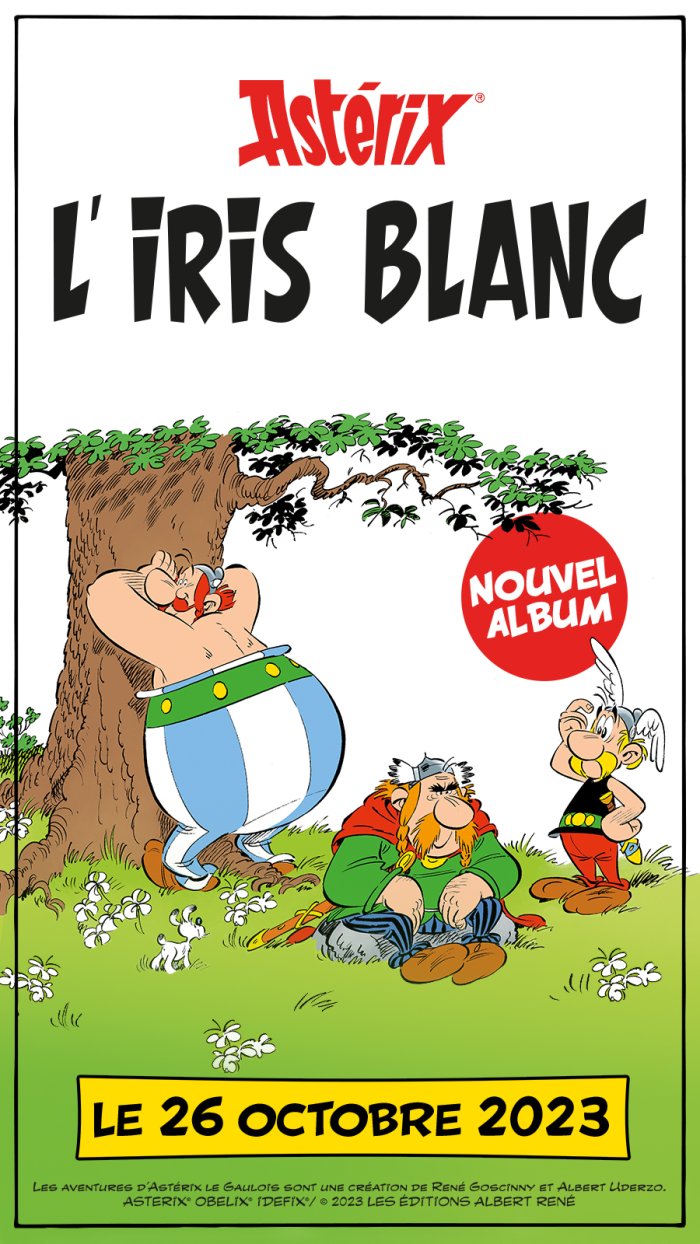 Le quarantième album d'Astérix s'appellera « L'Iris Blanc »
