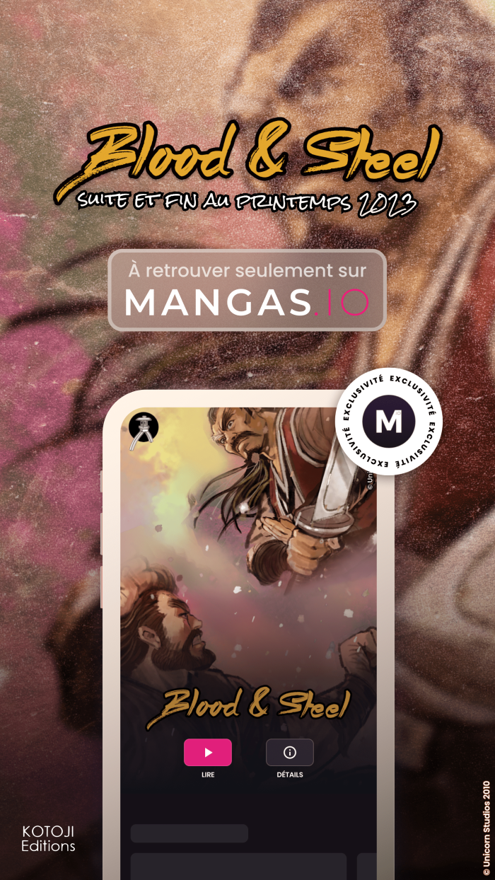 Angoulême 2023 : après six ans d'attente, Mangas.Io révèle la fin de "Blood & Steel"