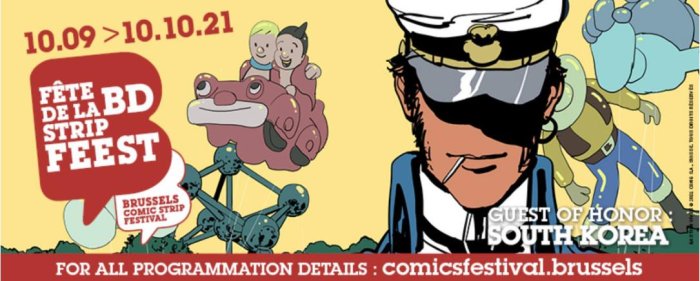 Cette année, la Fête de la BD de Bruxelles met à l'honneur Corto Maltese et la Corée du Sud