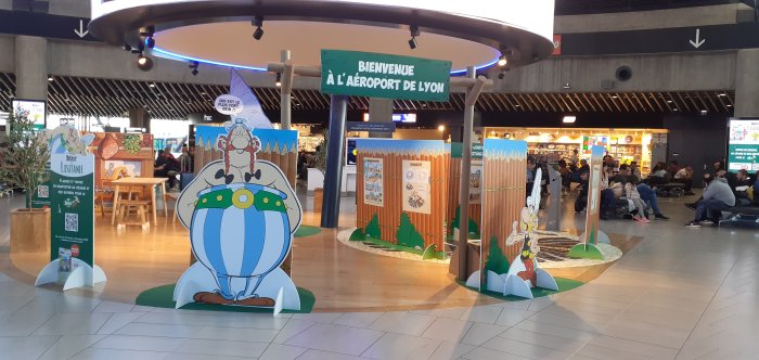 Astérix en transit à l'aéroport de Lyon jusqu'au 17 novembre 2025 !