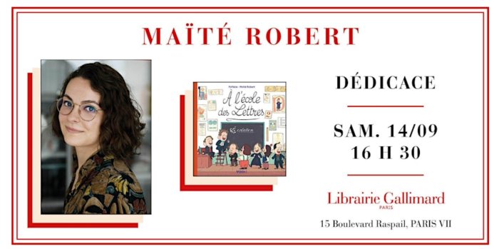 Dédicace BD avec Maïté Robert à la Librairie Gallimard (Paris)