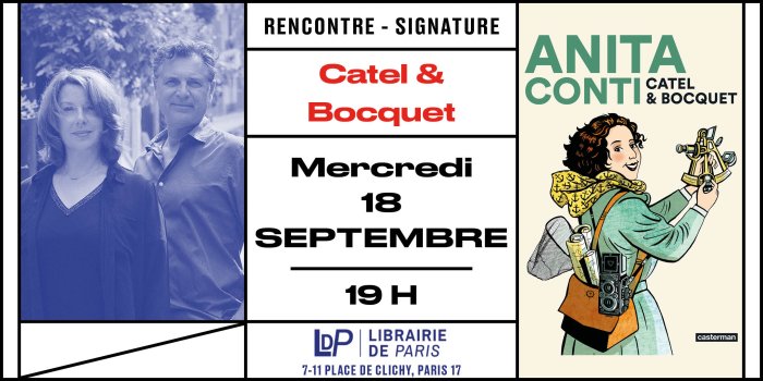 Rencontre BD avec Catel & Bocquet à la Librairie de Paris