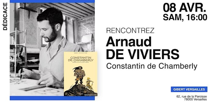 Arnaud de Viviers chez Gibert Versailles