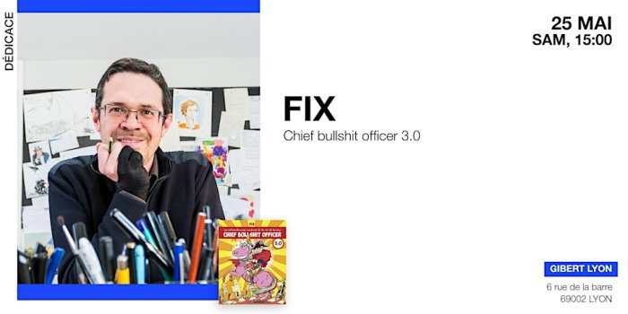 Fix à la librairie Gibert (Lyon)
