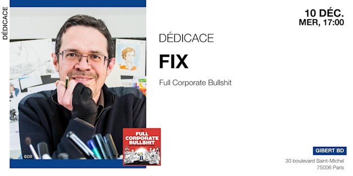 Fix en dédicace chez Gibert Saint-Michel (Paris)