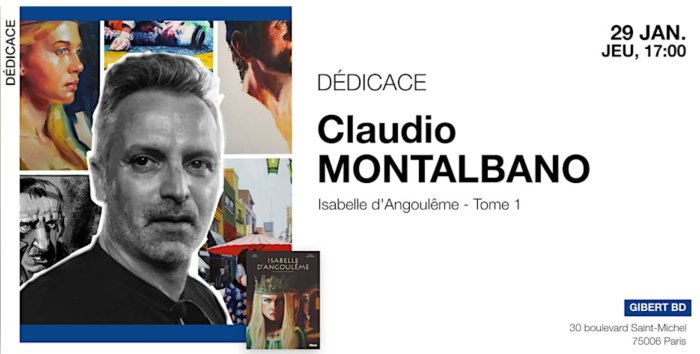 Claudio Montalbano chez Gibert BD Paris
