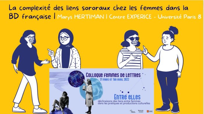 Conférence sur les liens entre autrices dans la bande dessinée
