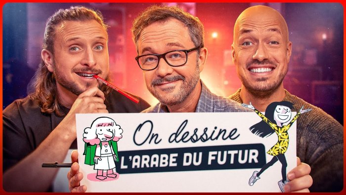 Riad Sattouf sur le plateau de Mcfly et Carlito