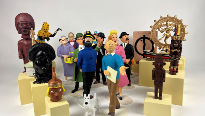 Rennes : une statue de Tintin vendue aux enchères à un prix record 