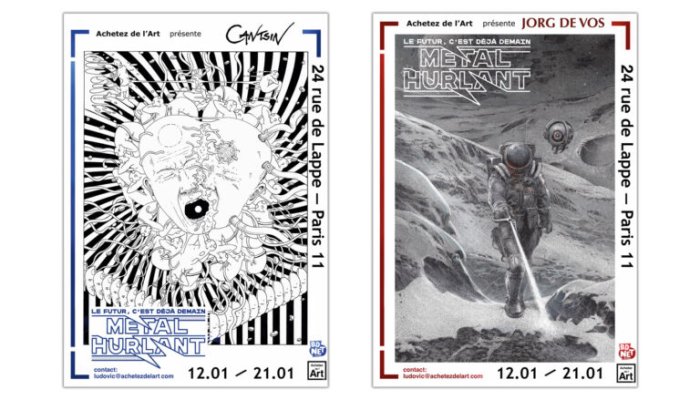 Métal Hurlant s'expose à la galerie "Achetez de l'art"
