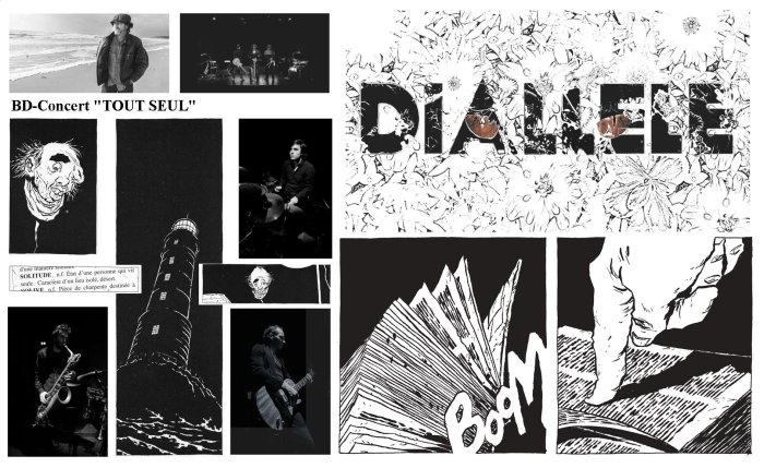 BD Concert Diallèle » Tout seul « , d'après l'ouvrage en bande dessinée de Chabouté