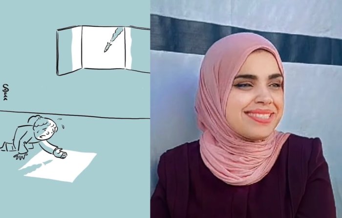 La dessinatrice palestinienne Safaa Odah en exil à Angoulême