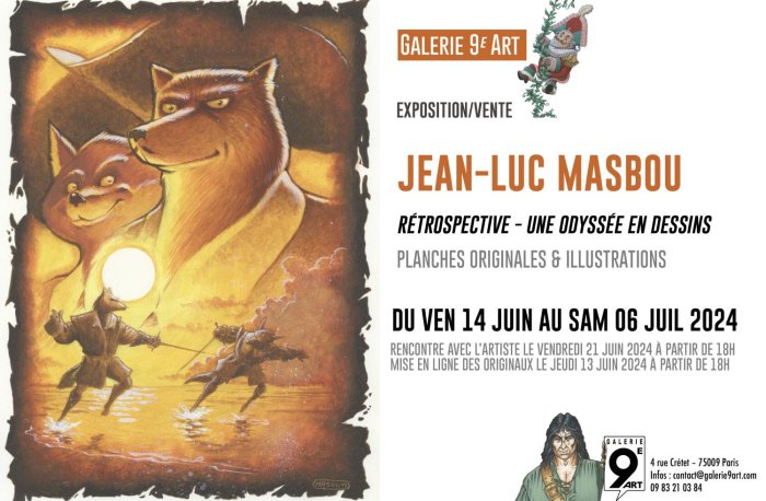 Exposition à Paris : Jean-Luc Masbou - Rétrospective : Une Odyssée en dessins