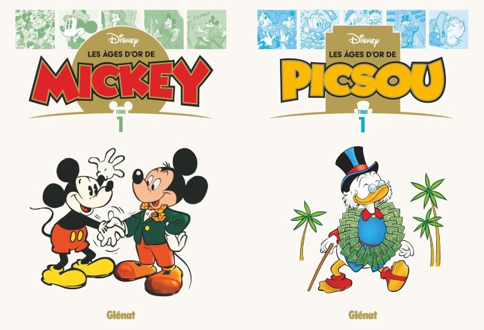 Les âges d'or Disney par Glénat