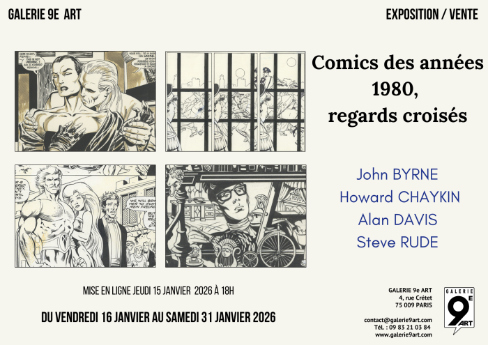 Exposition Comic Art américain des années 1980- Regards croisés à la Galerie 9e art (Paris)