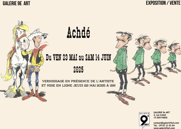 Exposition Achdé à la Galerie 9e Art (Paris)