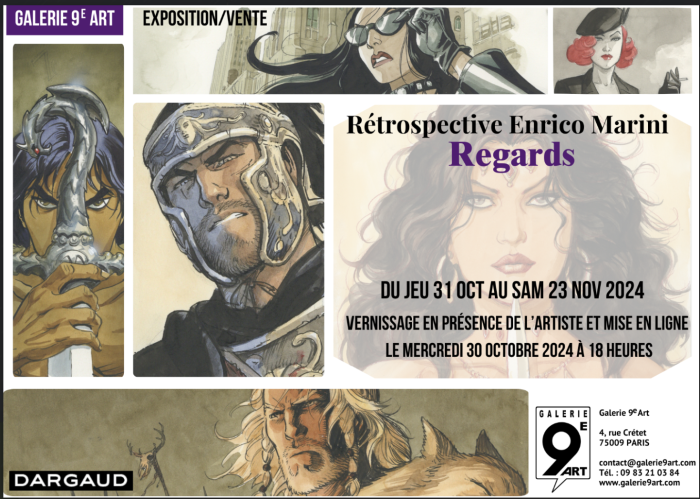 Exposition Enrico Marini - Rétrospective - Galerie 9e art (Paris)