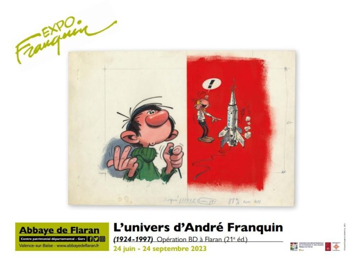 Franquin à l'Abbaye de Flaran dans le Gers