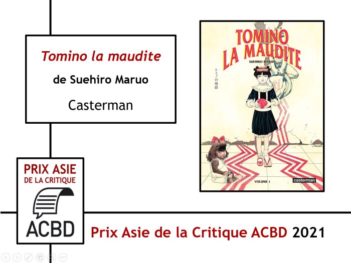 Prix Asie de la Critique ACBD 2021 : la "Tomino" de Maruo récompensée et l'ero-guro à l'honneur !