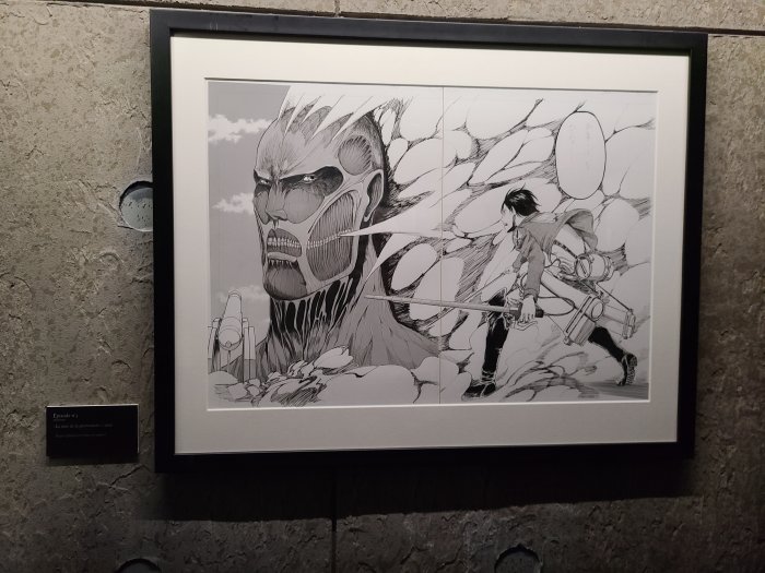 Angoulême 2023 - Exposition L'Attaque des Titans : De l'Ombre à la Lumière de Hajime Isayama