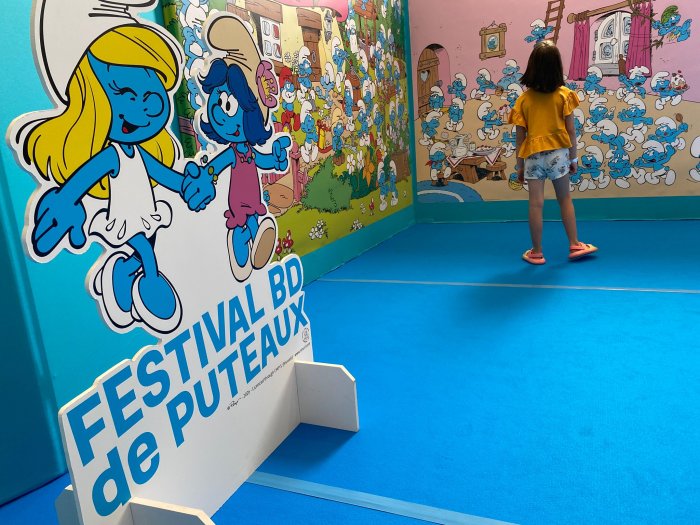 Chaleur estivale et fraîcheur schtroumpf au Festival BD de Puteaux