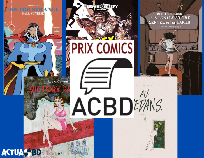 Les cinq finalistes du Prix comics de l'ACBD 2024 dévoilés