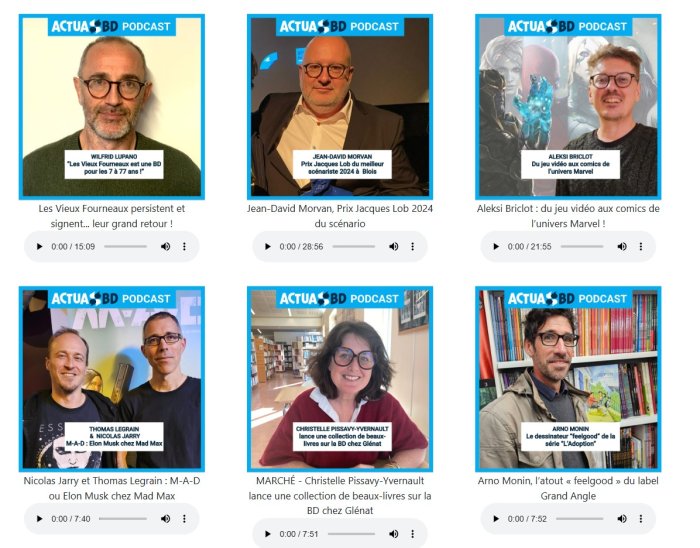 500 000 écoutes et plus de 230 podcasts sur ActuaBD !